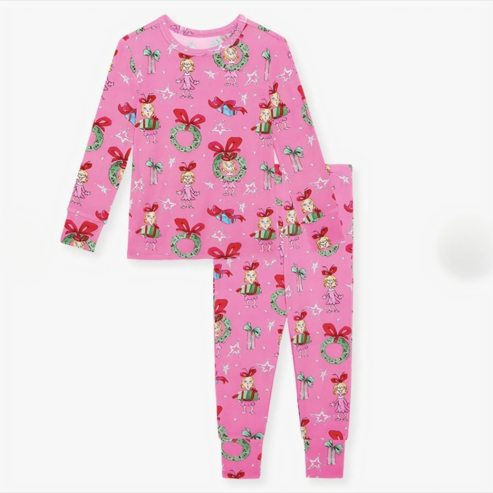 Posh Peanut Dr. Seuss Cindy Lou Who Classic Pajama Set 5T/6T NWT